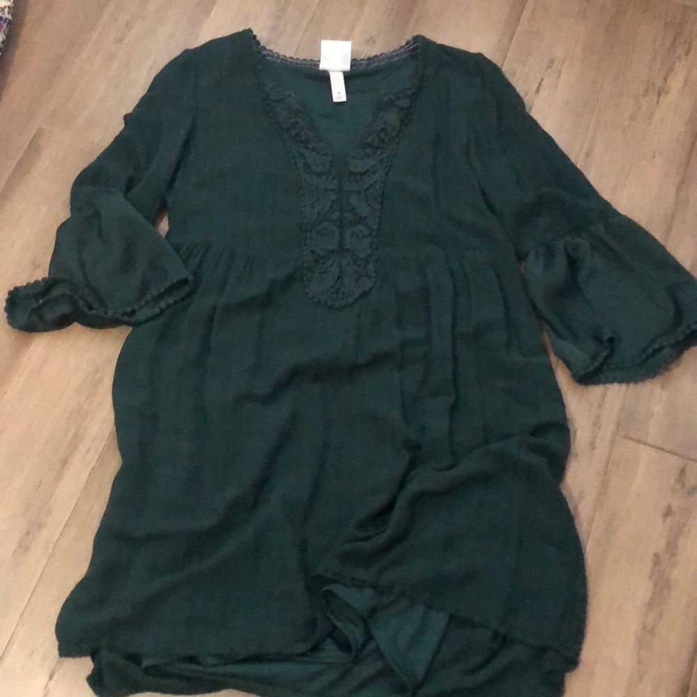 Dark Green Dress